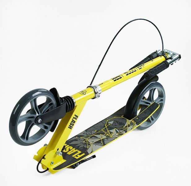 Самокат двоколісний "Best Scooter" FL-14320 (4) сталева рама, ручне гальмо, колеса PU 200мм, 1 амортизатор передній, в коробці FL-14320 фото