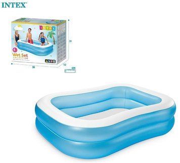 Intex Басейн надувний 57180 NP (3) &laquo;Сімейний&raquo; 203х152х48 см, об`єм=540л, від 3 років, вага 3.5кг [Коробка] 57180 фото